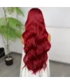 Kızıl Fiber Sentetik Ekstra Uzun Tül Peruk
