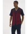 ieg™  KKT-26154 Erkek V Yaka Boydan Düğmeli Pijama Takımı