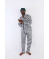 ieg™  4007 Uzun Kol Çizgili Gaffur Erkek Pijama Takım