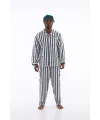 ieg™  4007 Uzun Kol Çizgili Gaffur Erkek Pijama Takım