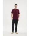 ieg™  KKT-26153 Erkek Midi Yaka Pijama Takımı