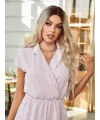 Kumral Ombre/ Balköpüğü Platin Röfleli Orta Boy Tül Peruk