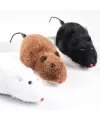 Kurmalı Kedi Eğitim Oyuncağı Tüylü Peluş Fare Yakalama İnteraktif Sevimli Eğlenceli Oyuncak