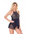Lacivert Bodysuit Gecelik