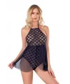 Lacivert Bodysuit Gecelik