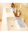 Lavabo İçin Silikon Esnek Mat Musluk Sapı Damlama Tutucu Raf Mutfak Tezgahı Sıçrama Koruma