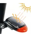 LED Güneş Enerjisi ile Şarj Edilebilir Bisiklet Kuyruk Lambası Solar Bisiklet Lambası