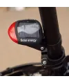LED Güneş Enerjisi ile Şarj Edilebilir Bisiklet Kuyruk Lambası Solar Bisiklet Lambası