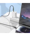 Led Işık Uçlu Sağlam İp Kablolu USB to Lightning Hızlı Şarj Kablosu