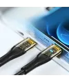 Led Işık Uçlu Sağlam İp Kablolu USB to Lightning Hızlı Şarj Kablosu