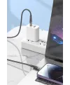 Led Işık Uçlu Sağlam İp Kablolu USB to Lightning Hızlı Şarj Kablosu