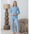 ieg™ Lindros 0440 Kadın Süet Uzun Kol Pijama Takımı