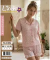 ieg™ Lindros TK-01894 Kadın Kaşkorse Kısa Kol Şort Takım