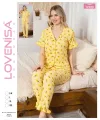 ieg™ Lovenisa 12100 Kadın Bürümcük Düğmeli Pijama Takımı