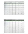 Manyetik Yapışkanlı Bir Aylık Program Planlayıcı Takvim 85x56 cm