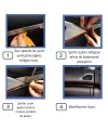 ieg™  Mavi Araba OtoTrim Dekorasyon Şeridi Kauçuk Elastik Kolay Kurulum 5 metre Şerit Bant