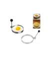 Metalik Yuvarlak Omlet, Yumurta ve Krep Kalıbı