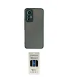 ieg™ Mi 12 Lite Kılıf Ahenk Çizgi Serisi - Siyah 5D Hayalet Cam Ekran Koruyucu