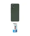 ieg™ Mi 12 Lite Kılıf Ahenk Serisi - Siyah 5D Eko Cam Ekran Koruyucu