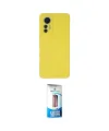 ieg™ Mi 12 Lite Kılıf Ahenk Serisi - Siyah 5D Eko Cam Ekran Koruyucu