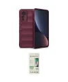 ieg™ Mi 12 Lite Kılıf Atlas Koleksiyonu - Siyah 20D Premium Cam Ekran Koruyucu
