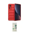 ieg™ Mi 12 Lite Kılıf Atlas Koleksiyonu - Siyah 20D Premium Cam Ekran Koruyucu