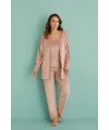 ieg™ Mihra 13402 Kadın Kadife 3Lü Pijama Takımı