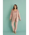 ieg™ Mihra 13402 Kadın Kadife 3Lü Pijama Takımı