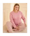 ieg™ Mihra 50802 Kadın Battal Milan O Yaka Pijama Takımı