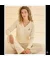 ieg™ Mihra 90759 Kadın V Yaka Uzun Kol Pijama Takımı