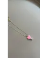 IEG - Mineli Kalp Kolye - Pembe