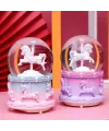 Mini Boy Işıklı Unicorn Kar Küresi