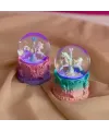 Mini Boy Işıklı Unicorn Kar Küresi