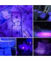 Mini Cep Boy USB İle Şarj Olan Oje Kurutucu Sahte Para Kontol LED UV Mor Işık El Feneri
