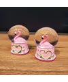 Mini Işıklı Flamingo Kar Küresi 1 Adet