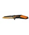 ieg™ Mtech 4171 Turuncu Kamp Çakı 21cm - Yarı Otomatik, Kemerlikli, Testere Detaylı