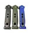 ieg™ Mtech 4352 Mavi Bas - Çek Kamp Çakı 20cm- Otomatik, Kemerlikli