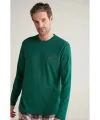 ieg™ Nautıca M630 Erkek Uzun Kollu Ekoseli Pijama Takımı