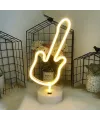Neon Gitar Masa Lambası
