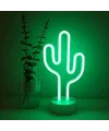Neon Işıklı Kaktüs Masa Gece Lambası