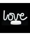 Neon Işıklı Love Yazılı Masa Gece Lambası