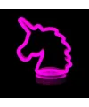 Neon Işıklı Unicorn Masa Gece Lambası