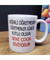 Öğretmenler Günü Tasarımlı Kupa Bardak