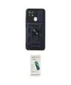 ieg™ Oppo A15 Kılıf Ahenk Klasik - Şeffaf Pasifik Cam Ekran Koruyucu