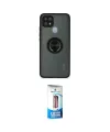 ieg™ Oppo A15 Kılıf Yörünge Çizgi - Siyah 5D Eko Cam Ekran Koruyucu