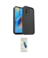 ieg™ Oppo A16 Kılıf Yankı Yansıma Özel Seri - Şeffaf Pasifik Cam Ekran Koruyucu
