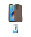 ieg™ Oppo A16 Kılıf Yankı Yansıma Özel Seri - Siyah 5D Eko Cam Ekran Koruyucu
