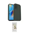 ieg™ Oppo A16 Kılıf Yankı Yansıma Özel Seri - Siyah Mat Seramik Nano Ekran Koruyucu