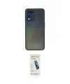 ieg™ Oppo A54 4G Kılıf Ahenk Çizgi Serisi - Şeffaf Pasifik Cam Ekran Koruyucu