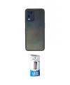 ieg™ Oppo A54 4G Kılıf Ahenk Çizgi Serisi - Siyah 5D Eko Cam Ekran Koruyucu